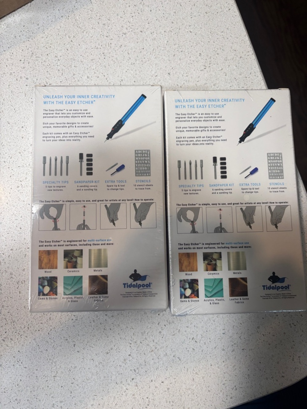 Easy Etcher Engraving Tool Kit - Blue (Set of 2)
